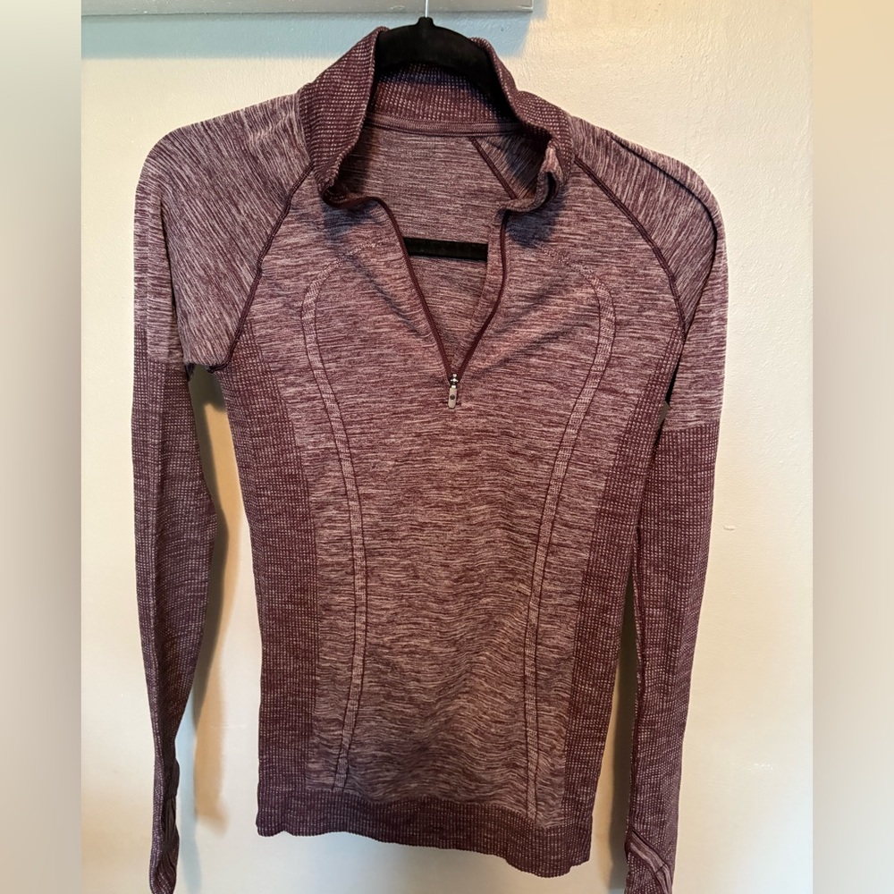 Lululemon- Active Half-Zip - Purple Maroon